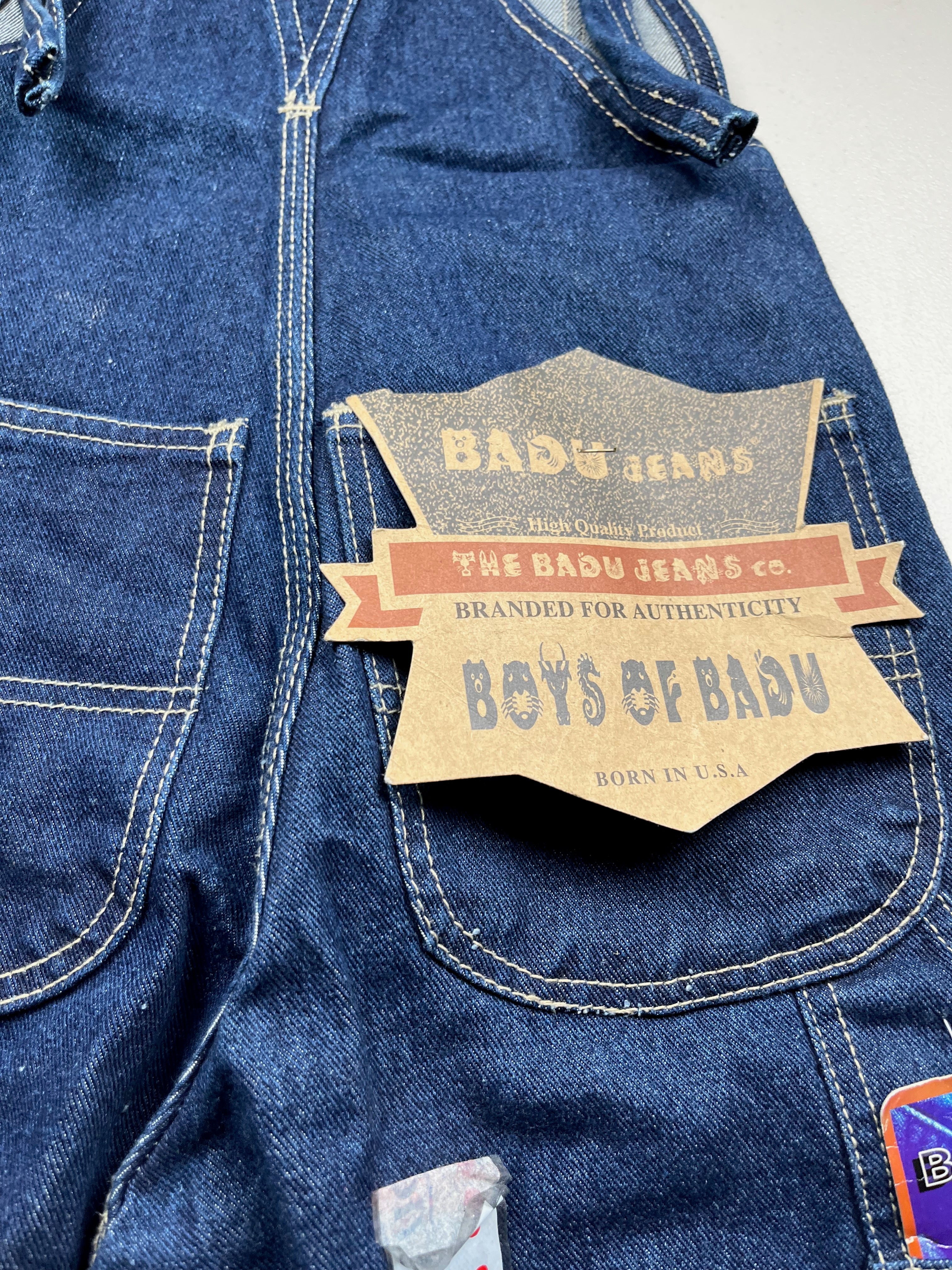 Deadstock Vintage Badu Jeans Baggy Denim Overalls