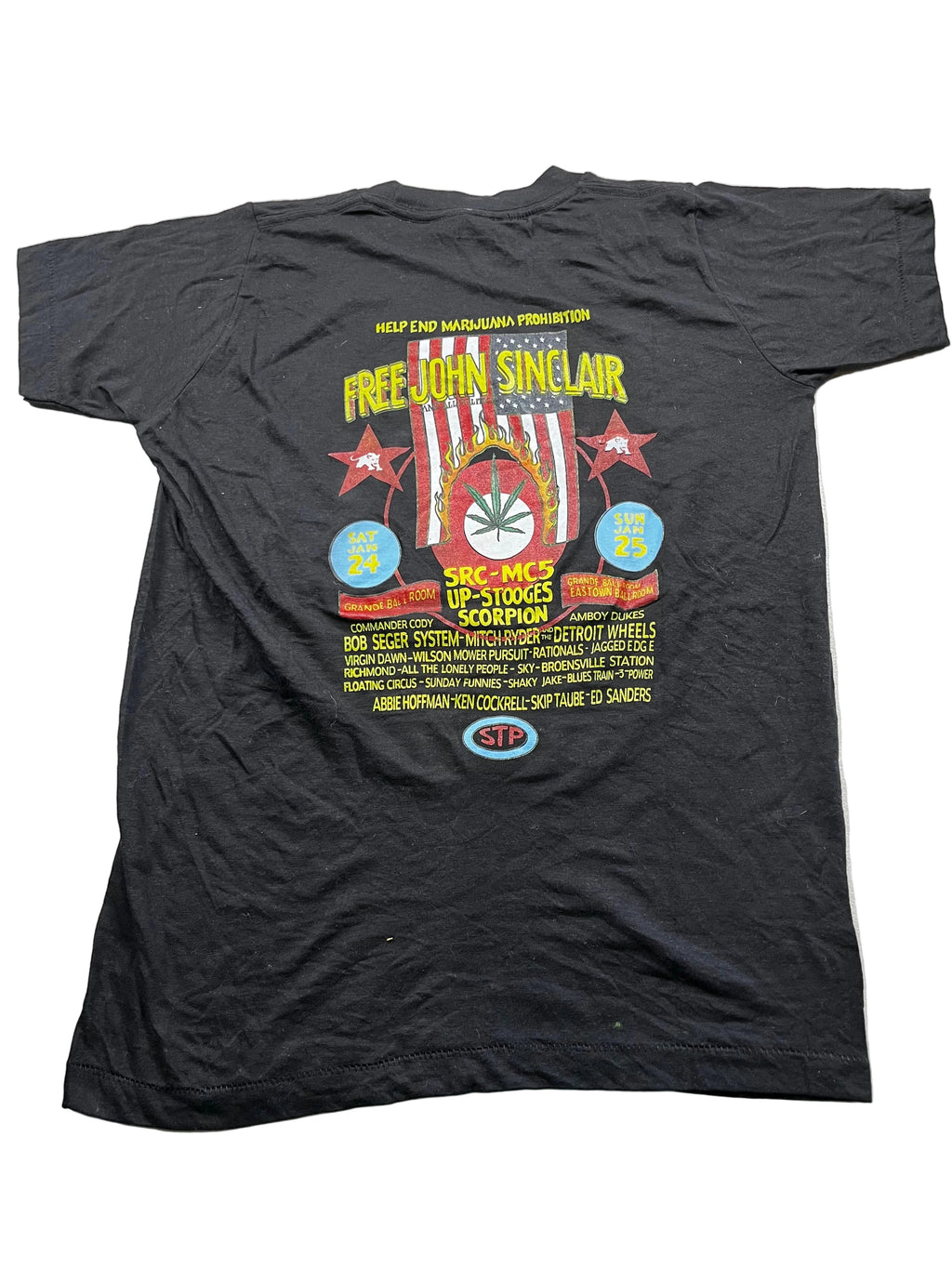 Vintage 1970s Hanes T-shirt "John Sinclair Freedom Rally"