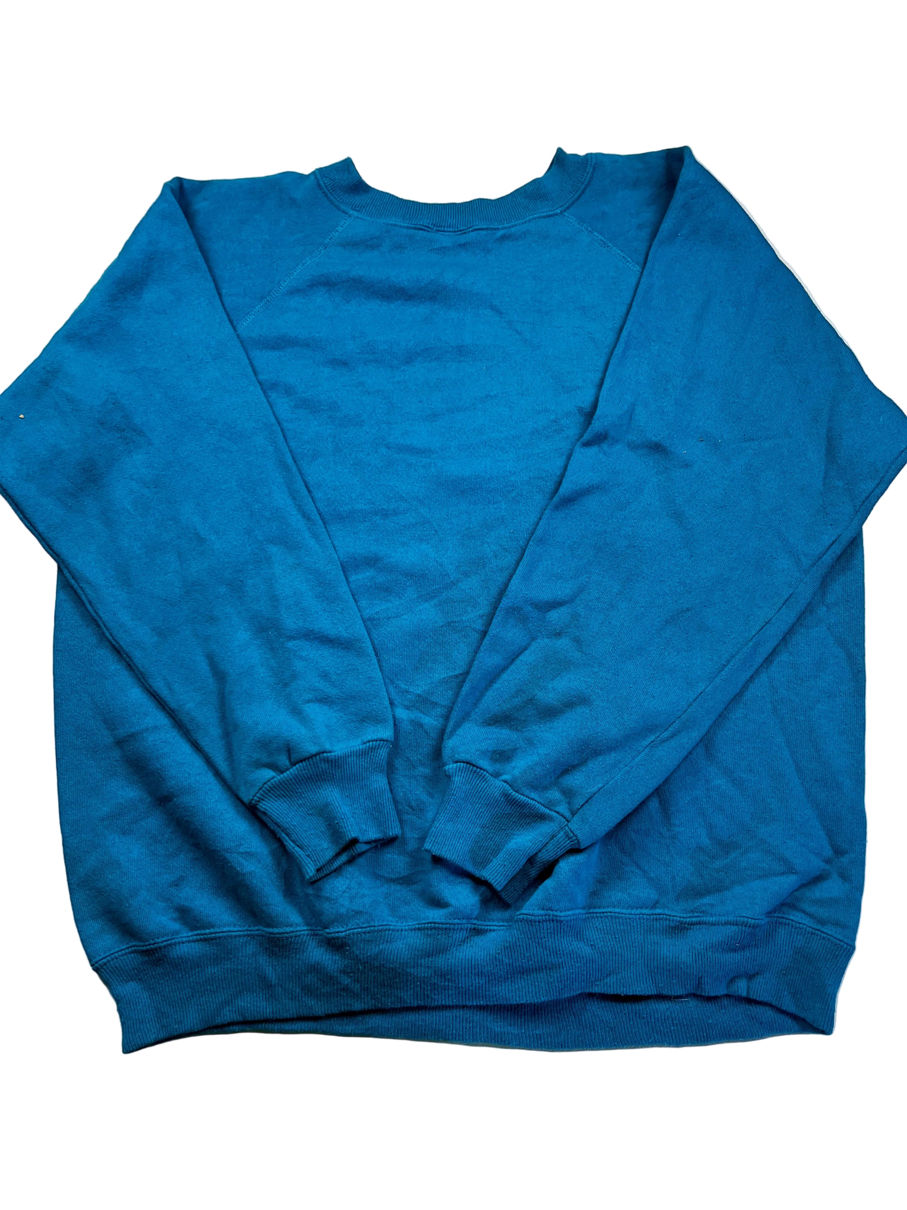 Vintage Blue "Born to Shop" Graphic Sweatshirt