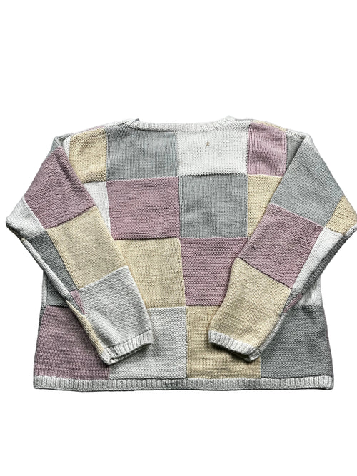 Alley Collins Patchwork Button-Down Cardigan