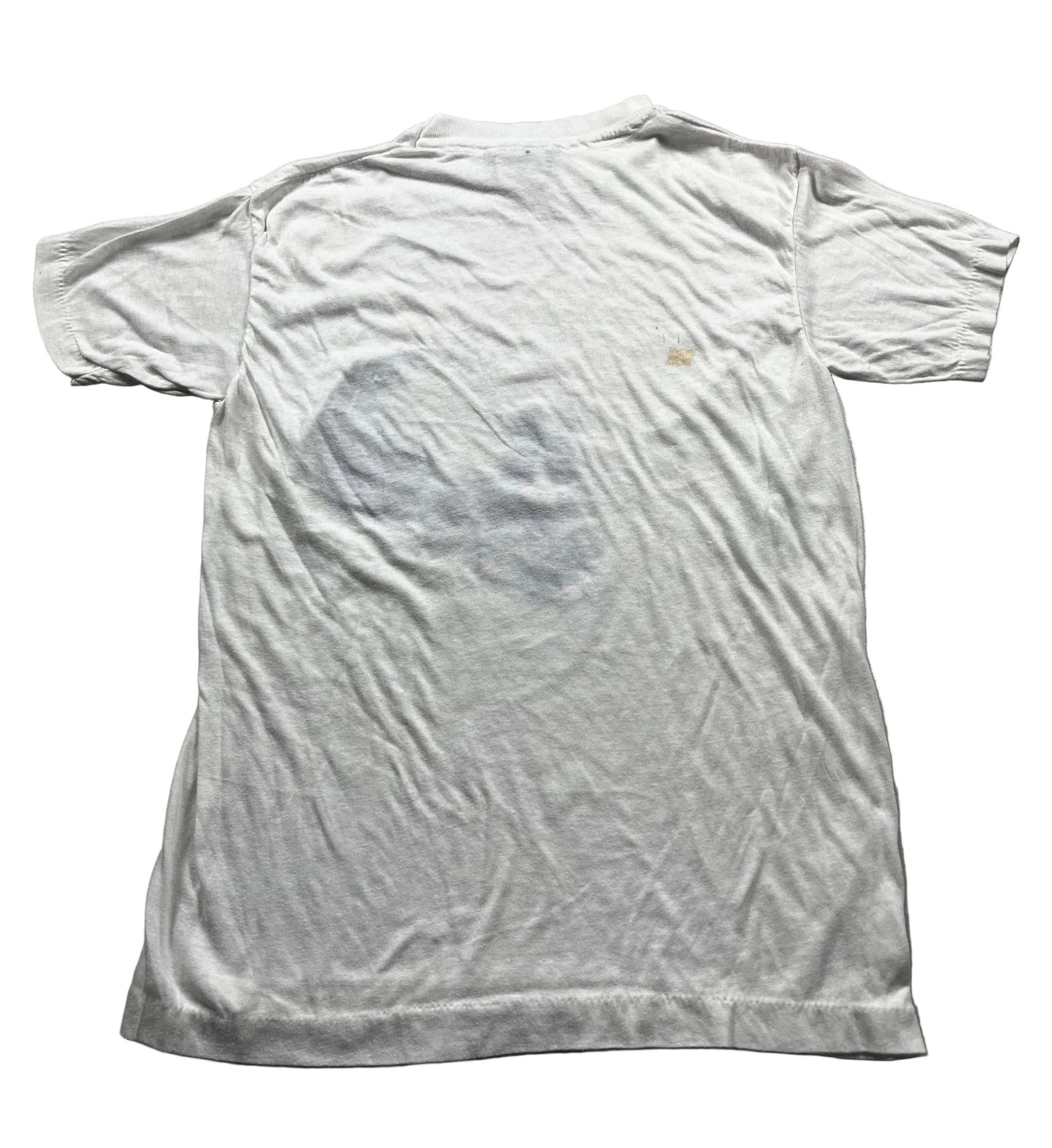 Blue Vintage Skull T-Shirt