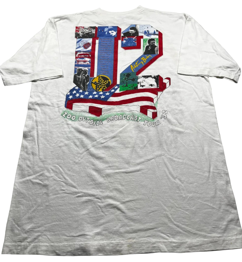 Vintage Band U2 Achtung Baby Zoo TV Tour T-Shirt
