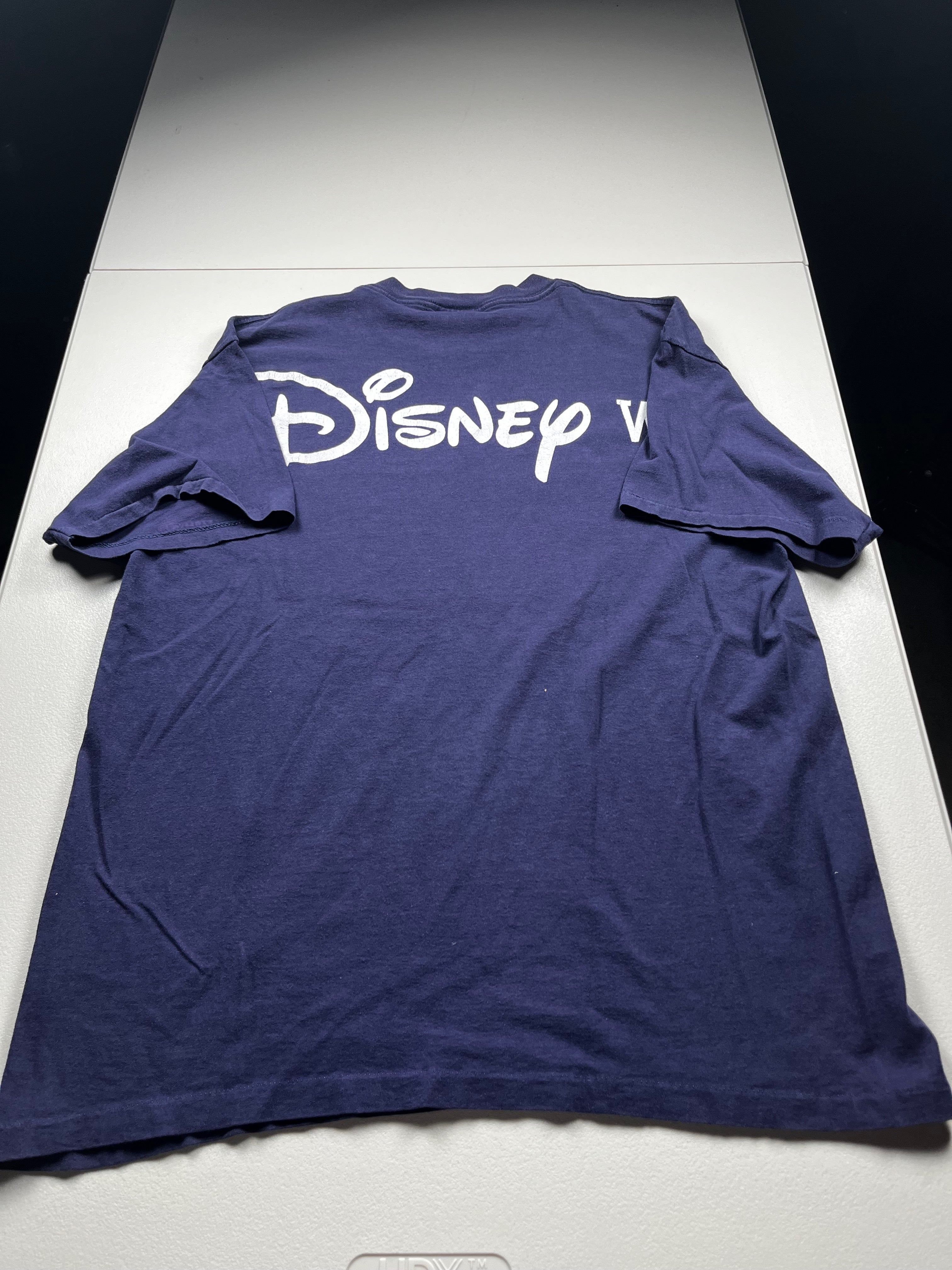 Vintage Disney Mickey Mouse 95 Graphic T-Shirt Navy Blue Tee