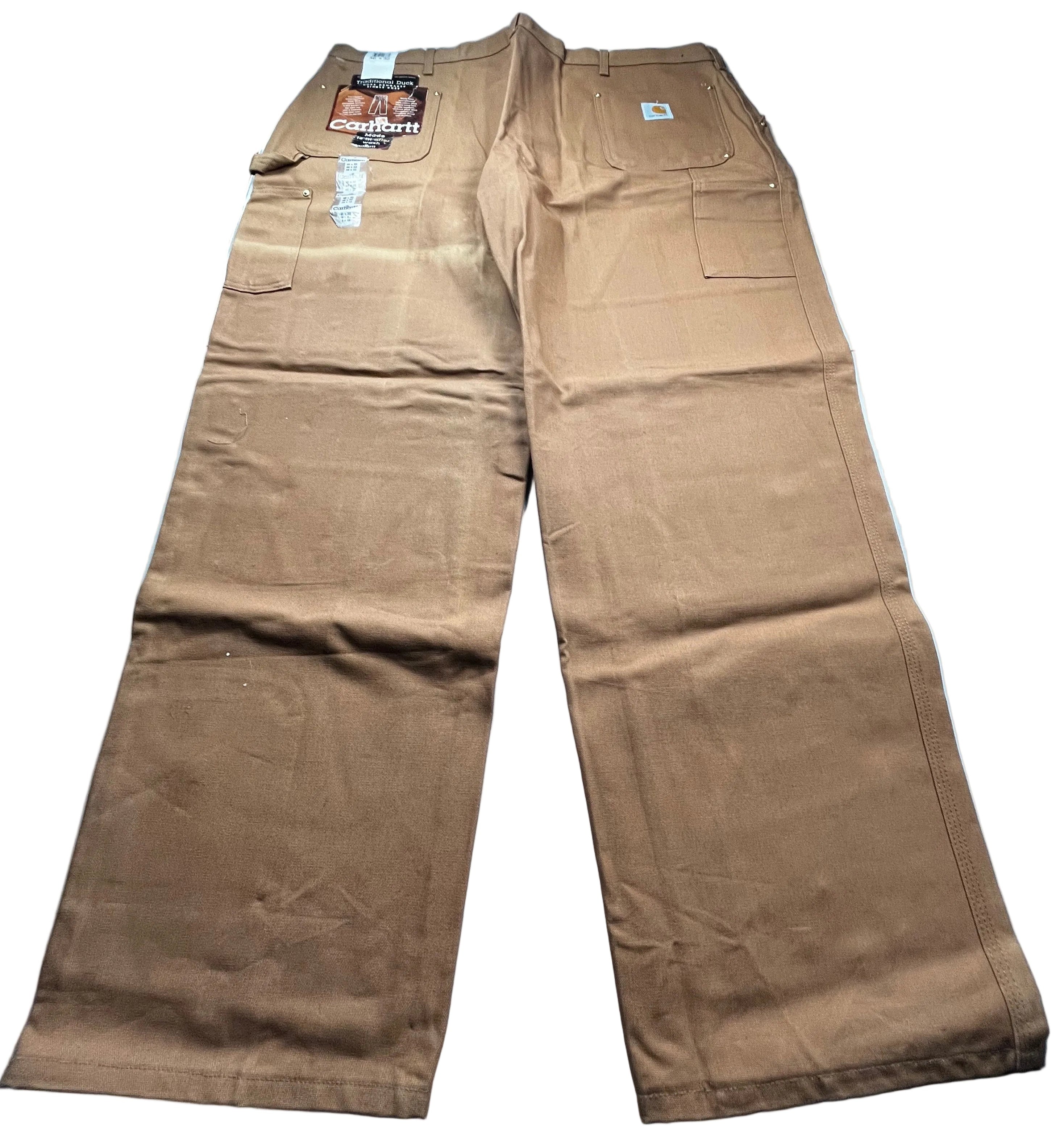 Carhartt Loose Fit Firm Duck Work Pants Brown NWT