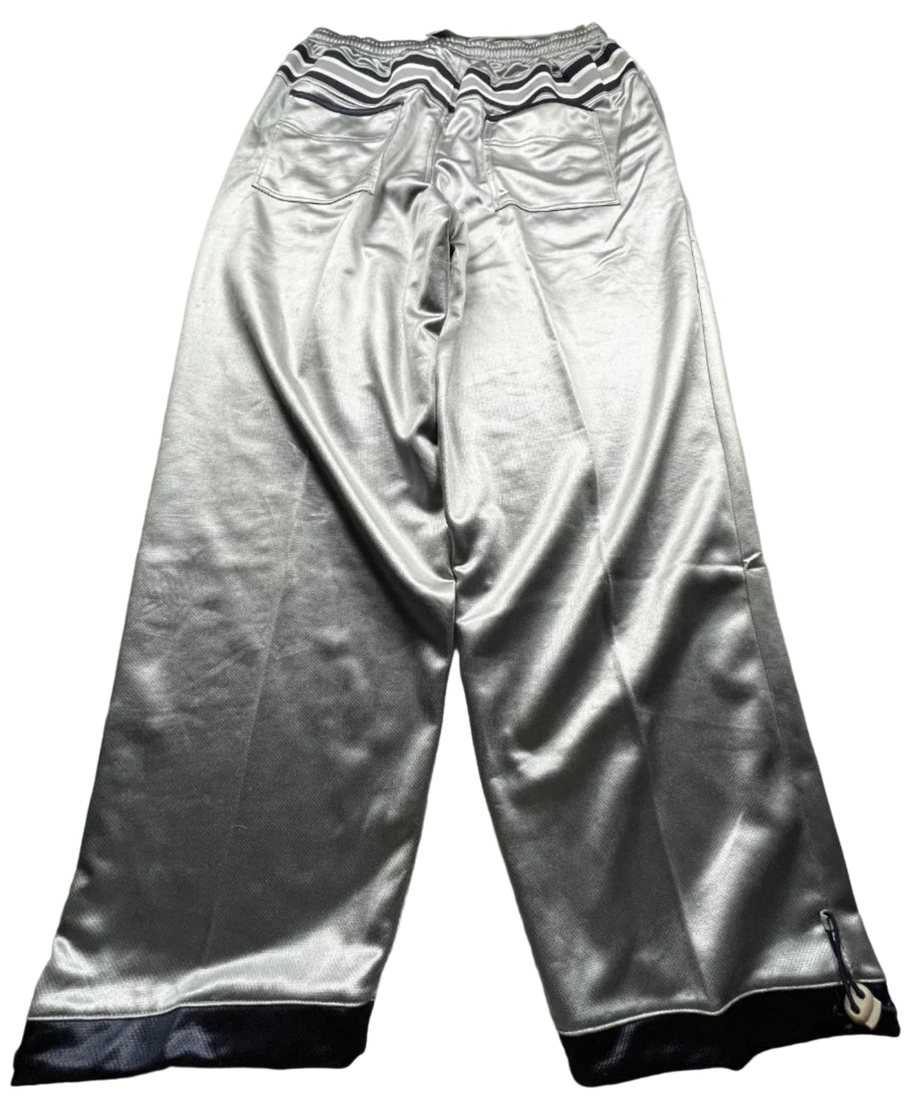 Vintage Veezo New York Retro Shiny Silver Skater Pants NWT