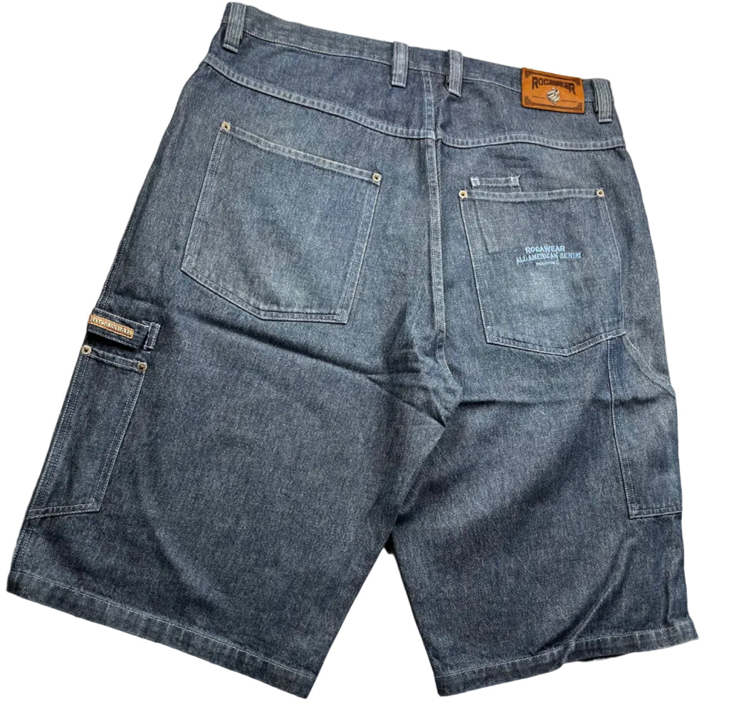 Vintage Rocawear Blue Denim Carpenter Baggy Shorts