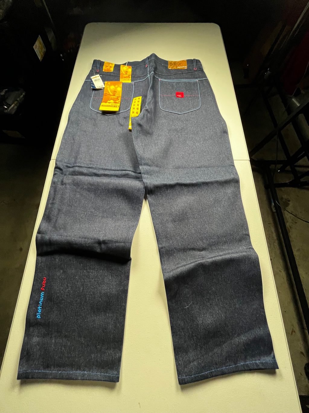 Vintage 90s Muhammad Ali Raw Denim Loose Fit Jeans