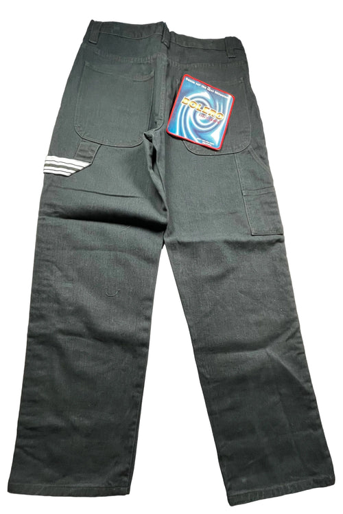 Bolero Tekno Black Wide Leg Denim Rave Skate Jeans