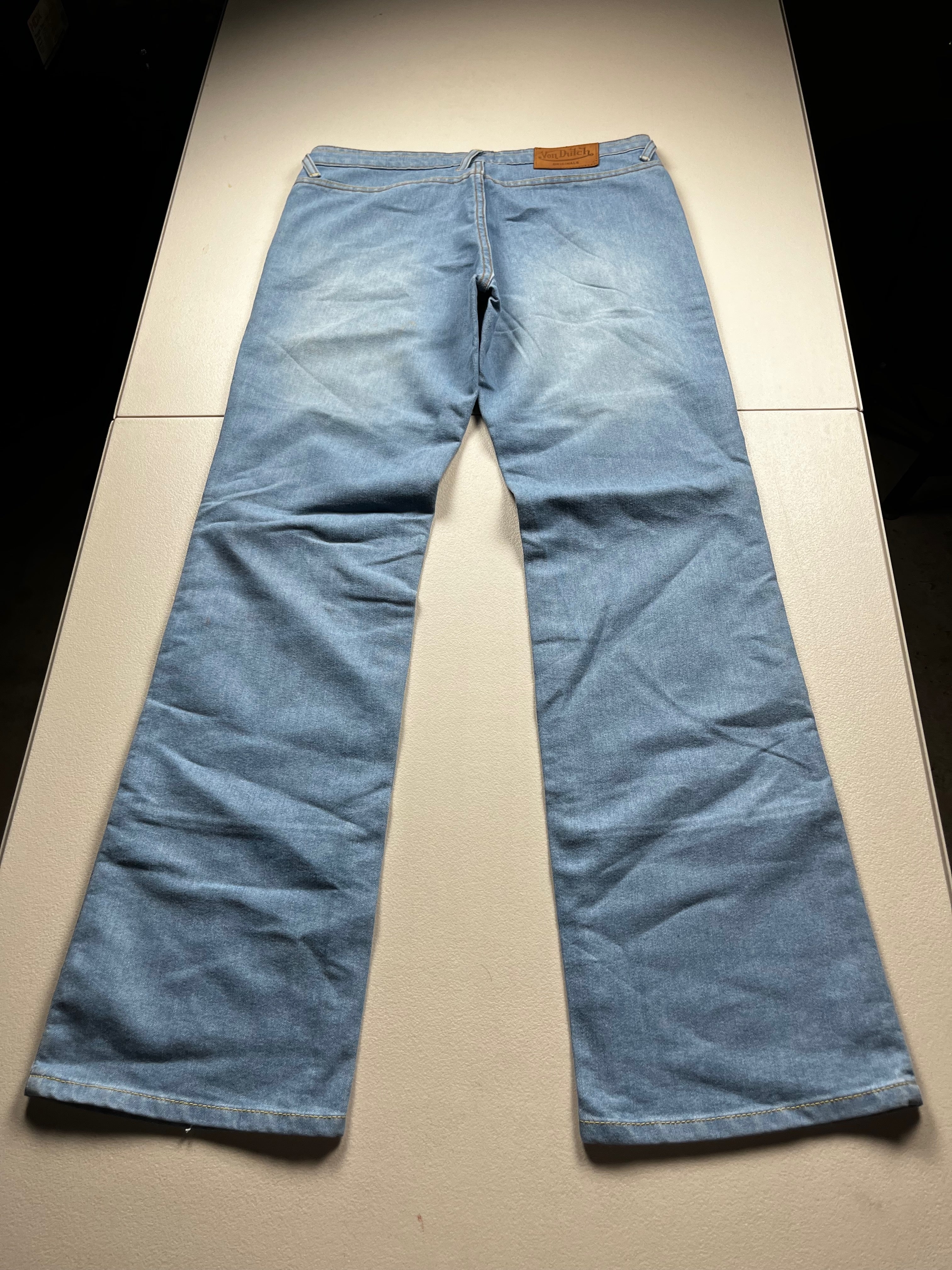 Vintage Von Dutch Multi Graphic Light Wash Jeans