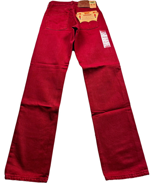 Deadstock Vintage Red Levi's 501 Jeans