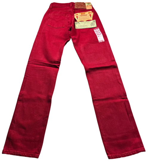 Deadstock Vintage Red Levi's 501 Jeans