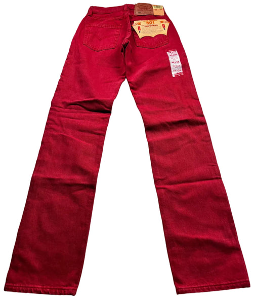 Deadstock Vintage Red Levi's 501 Jeans