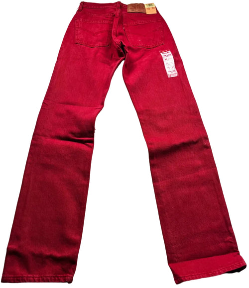 Deadstock Vintage Red Levi's 501 Jeans