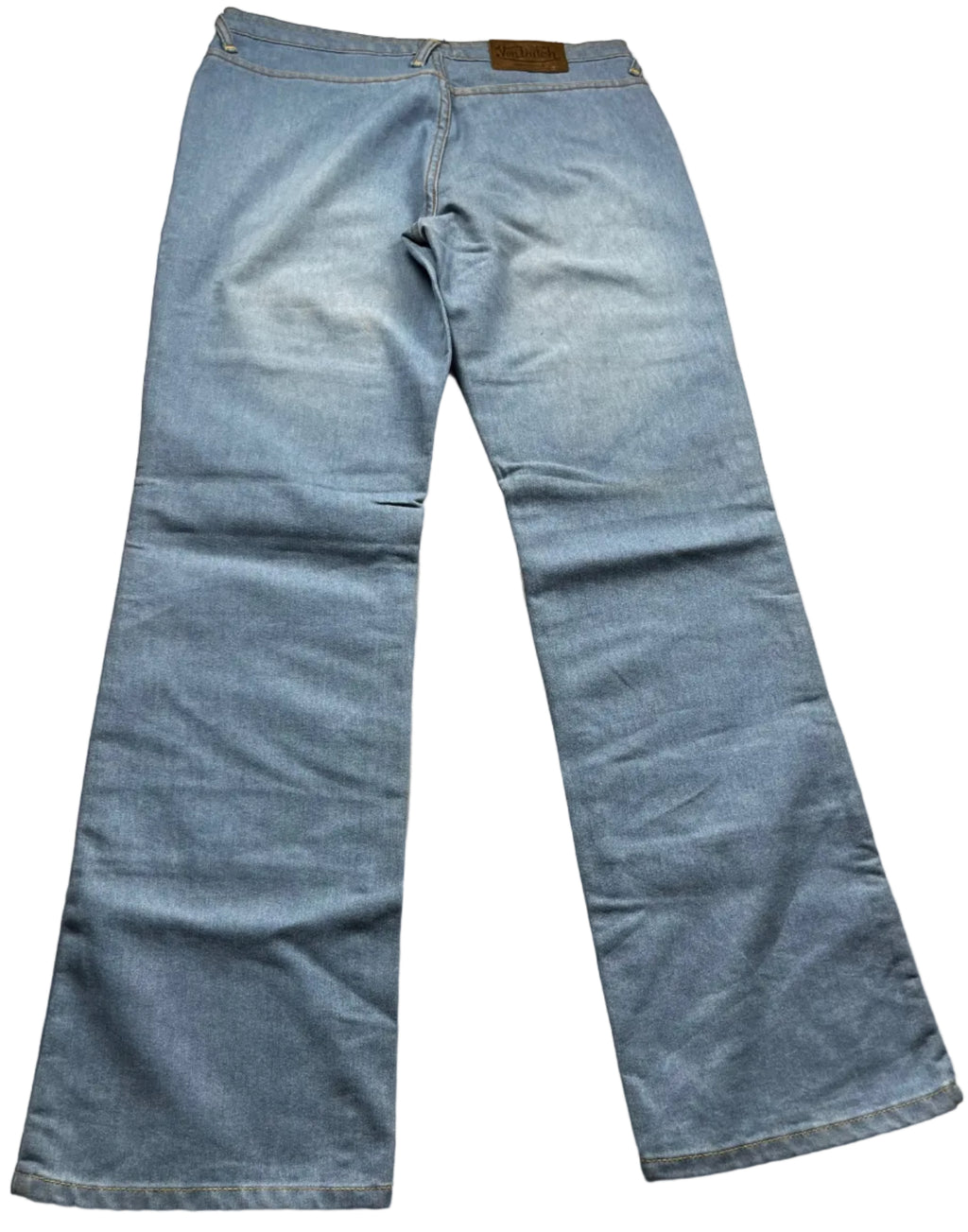 Von Dutch Light Wash Denim All Over Print Jeans