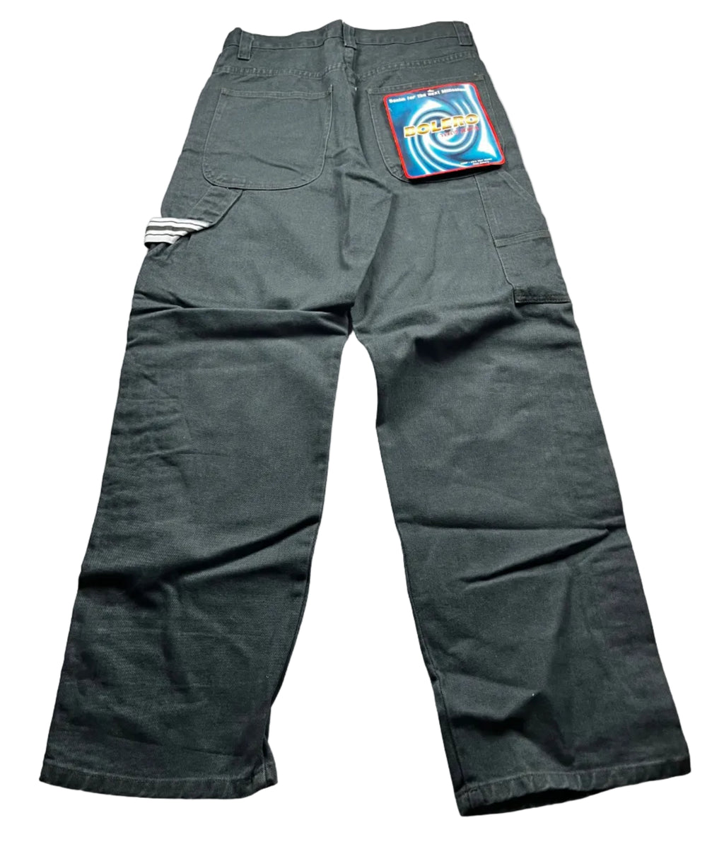 Bolero Tekno Black Wide Leg Denim Rave Skate Jeans
