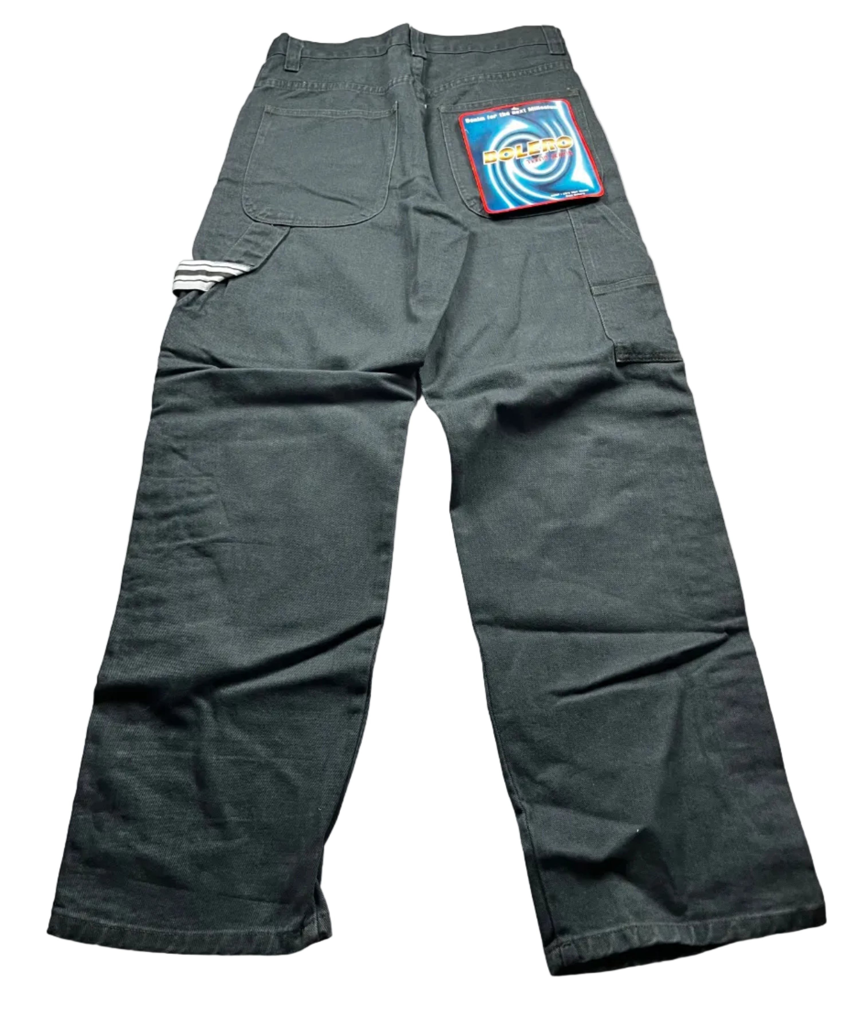 Bolero Tekno Black Wide Leg Denim Rave Skate Jeans