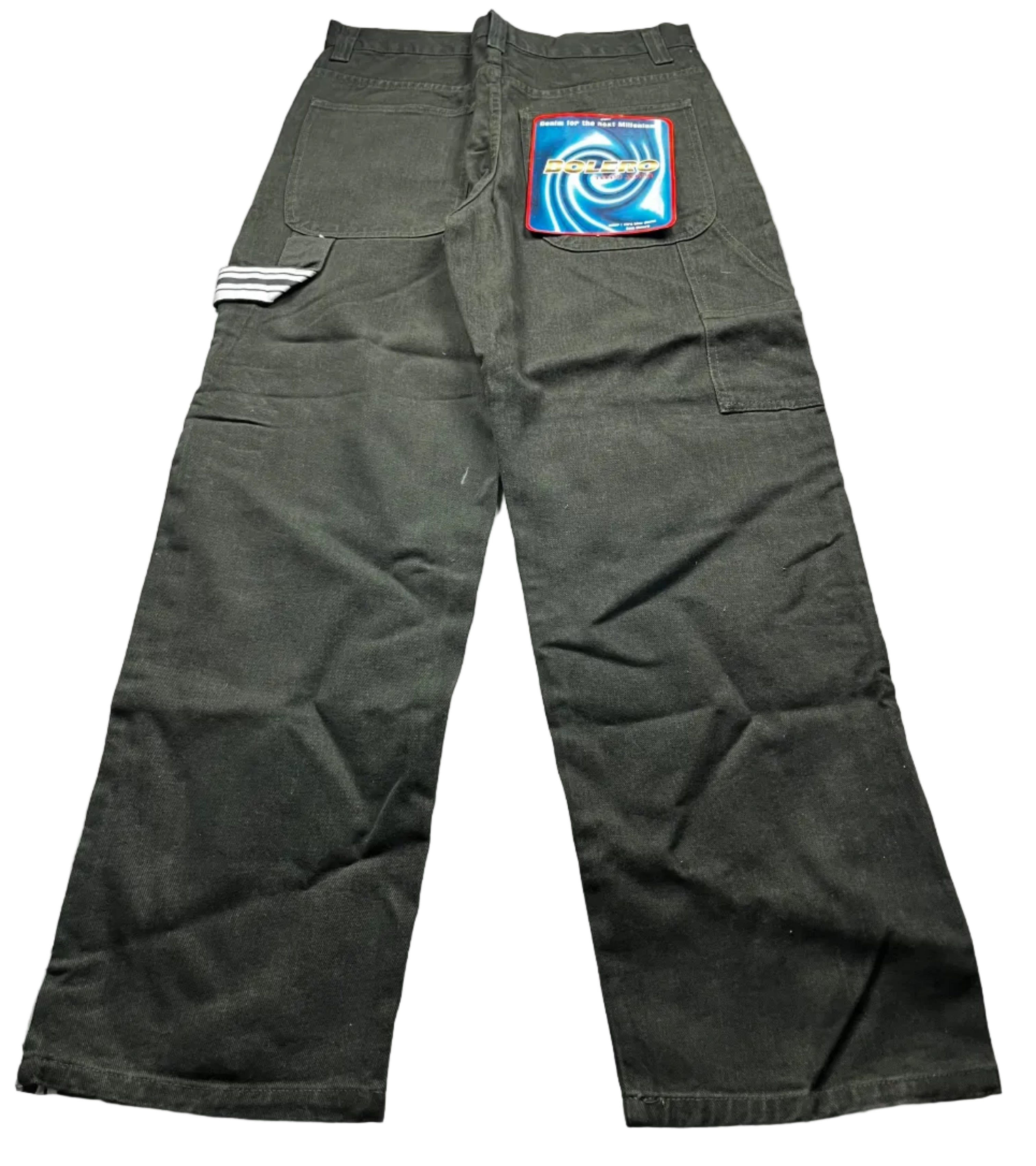 Bolero Tekno Black Wide Leg Denim Rave Skate Jeans