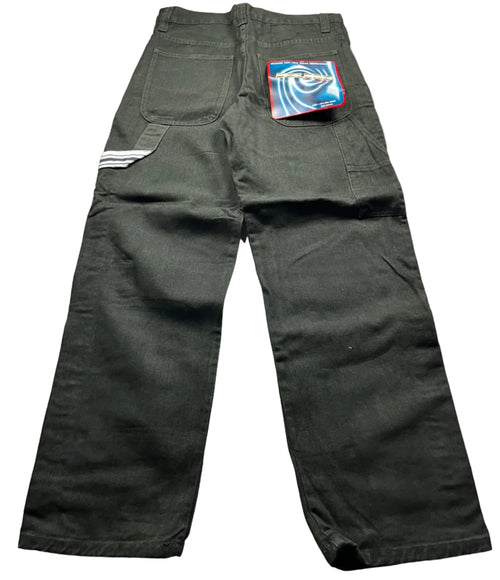 Bolero Tekno Black Wide Leg Denim Rave Skate Jeans