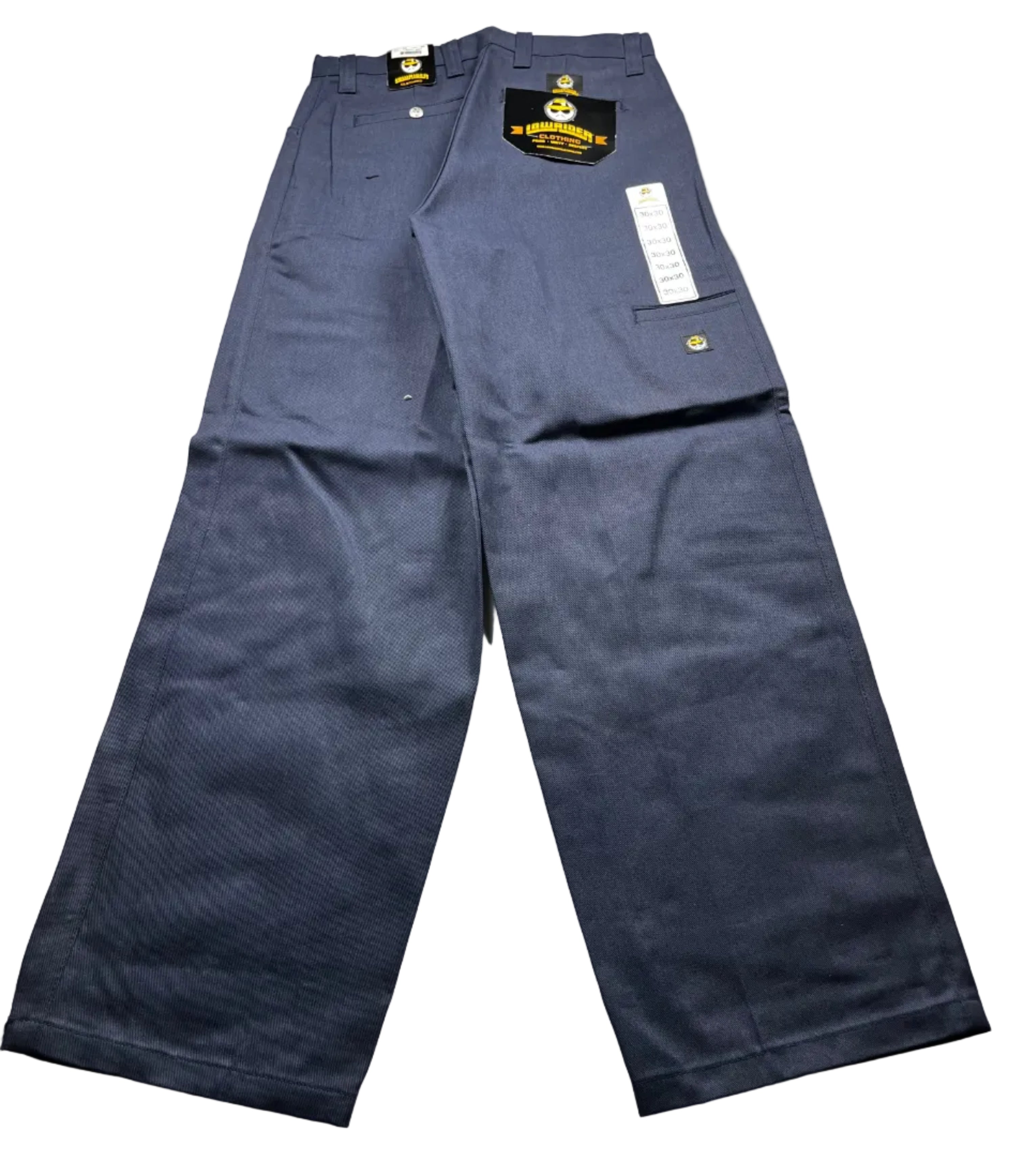 Deadstock Vintage Lowrider Pants Cholo Style Wide Leg Grey