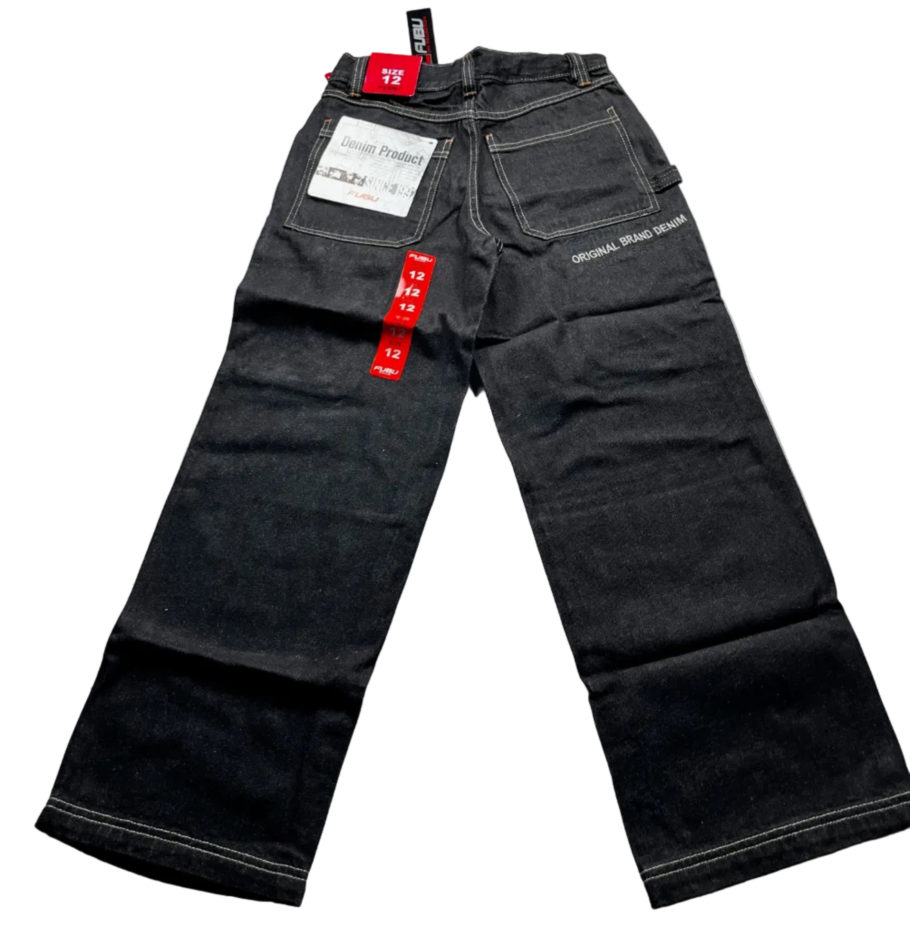 New with Tags FUBU Heritage Black Baggy Carpenter Jeans