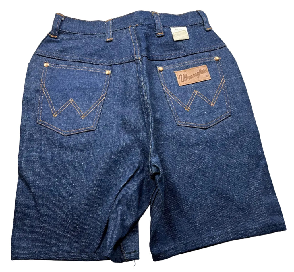 Vintage 1970s Deadstock Wrangler Blue Bell Denim Western Shorts