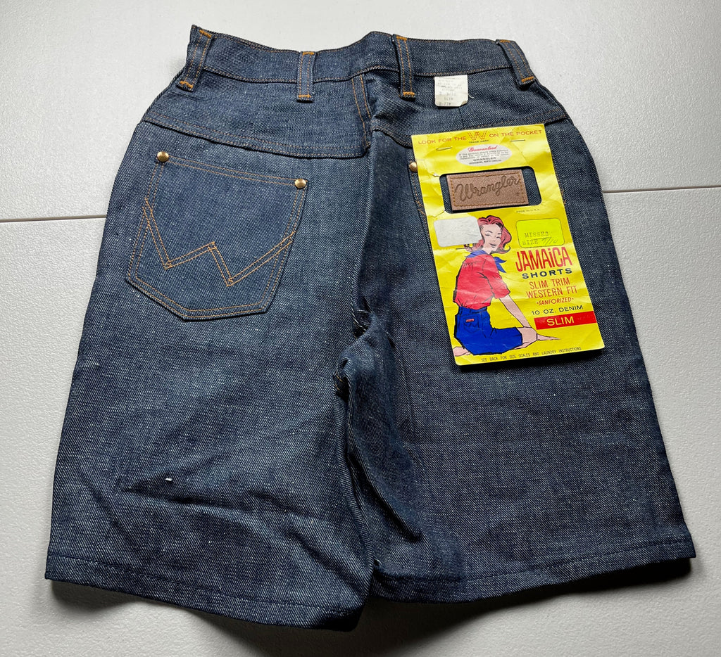 Deadstock 1960s Vintage Wrangler Jamaica Denim Shorts