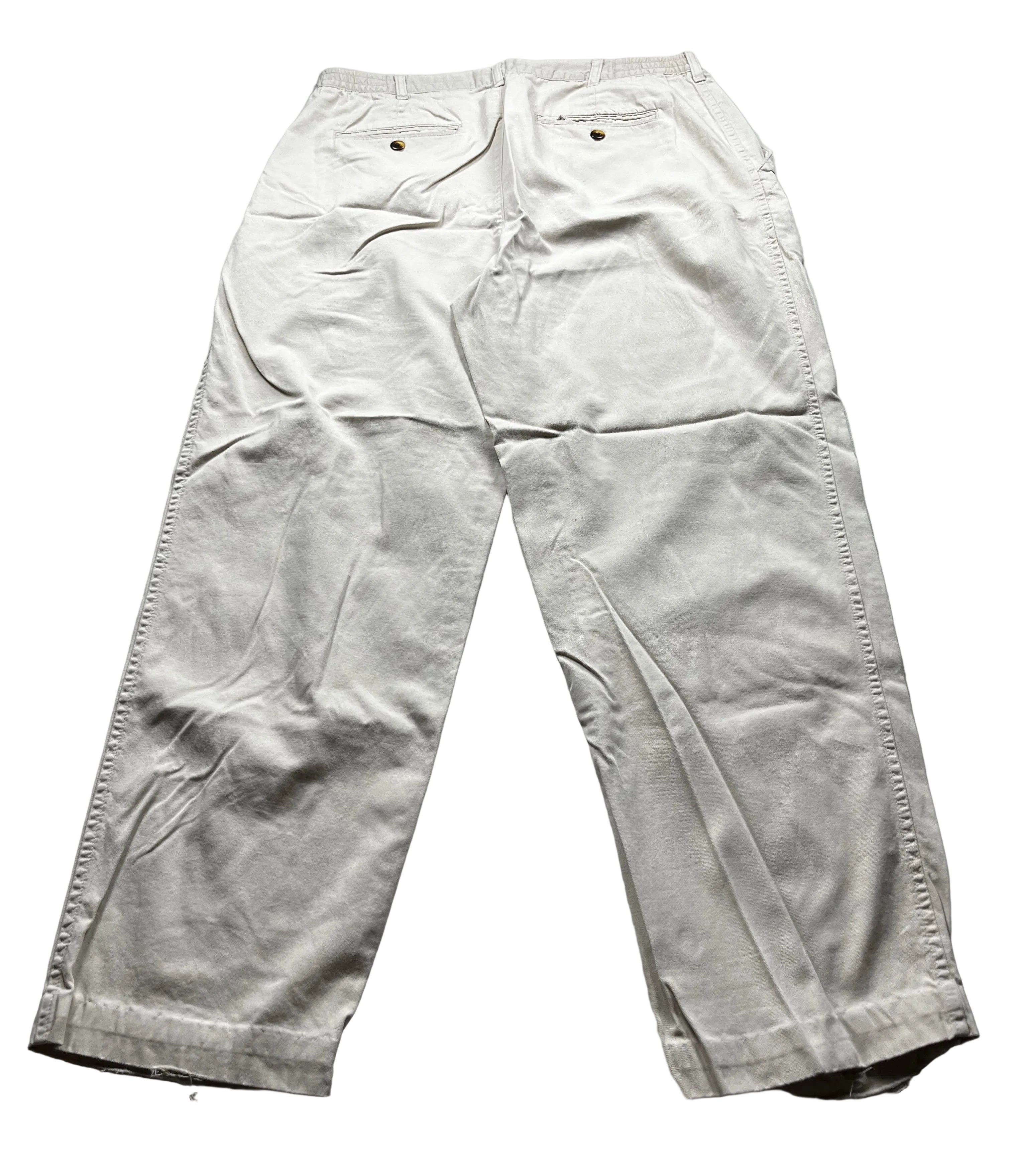 Vintage L.L. Bean Pleated Comfort-Waist Chino Trousers