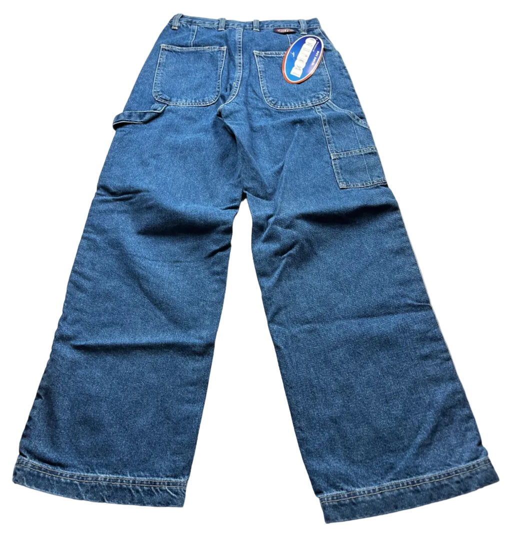 Vintage Y2K Bolero Wide-Leg Side-Stripe Denim Jeans