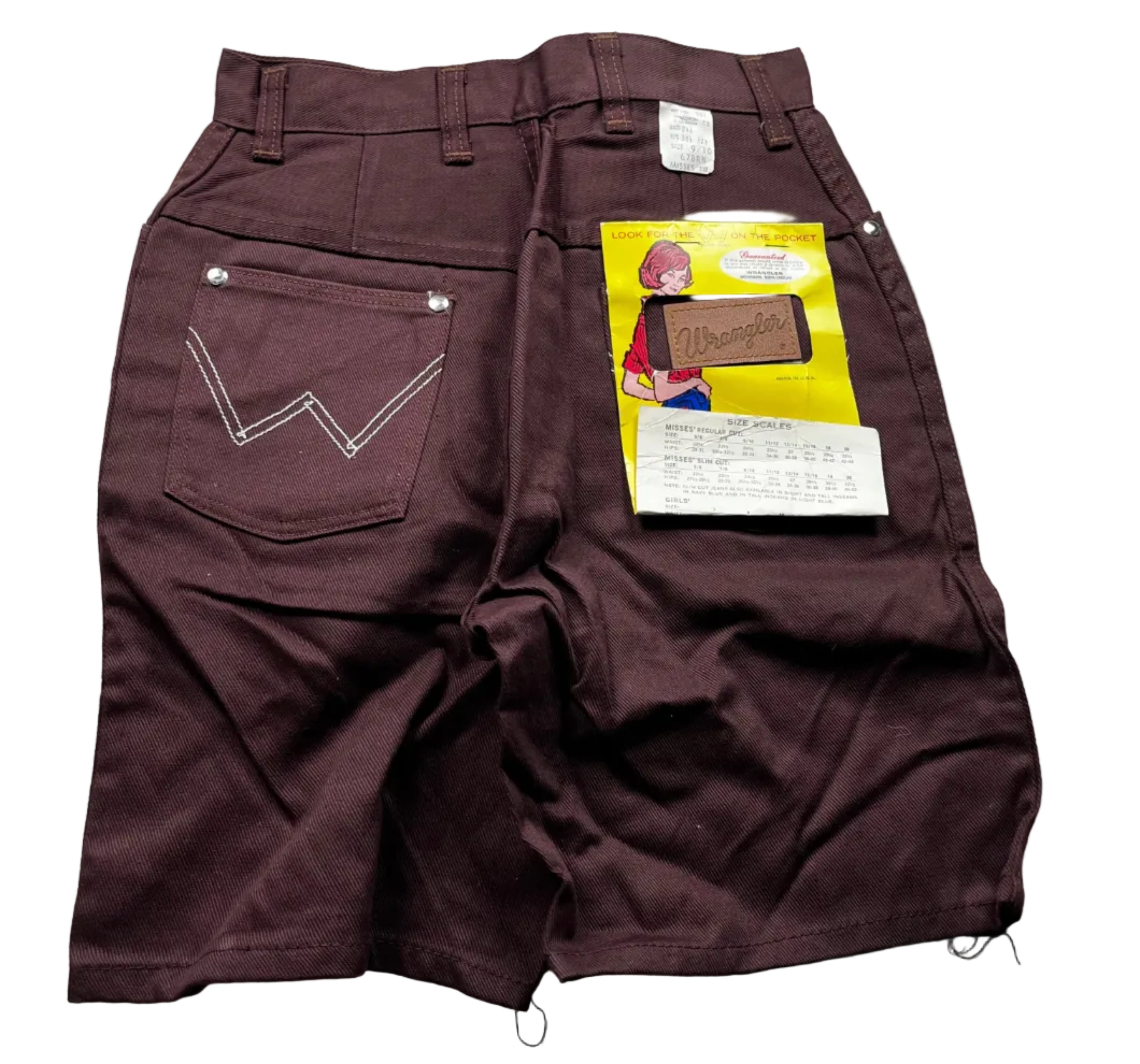 Deadstock 1970s Vintage Wrangler Misses Jamaica Shorts