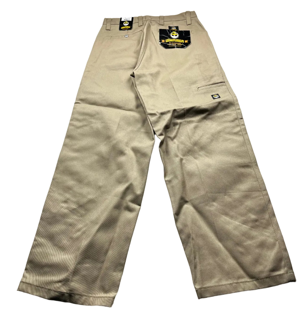 Vintage 90s Lowrider Clothing Wide Leg Khaki Pants