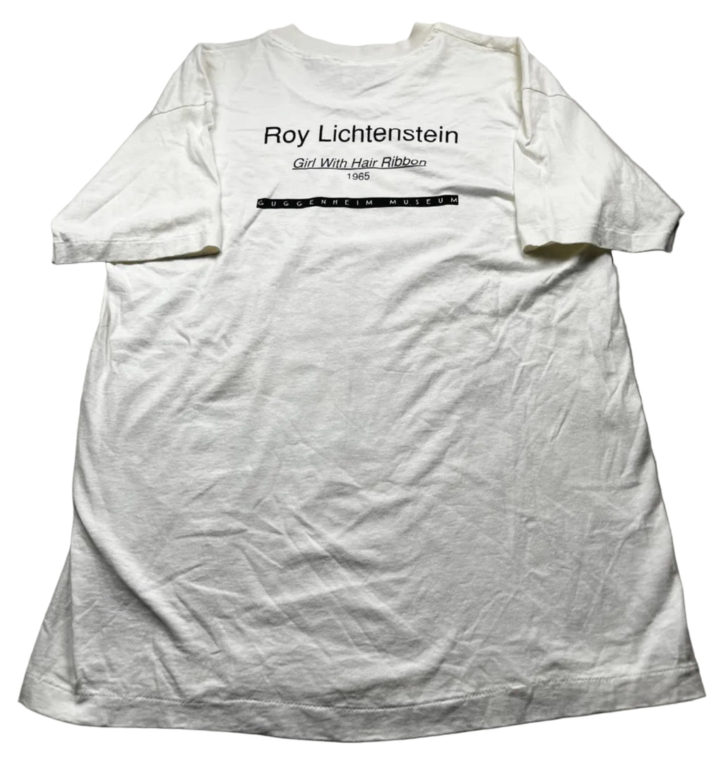 Vintage 90s Roy Lichtenstein Girl With Hair Ribbon Shirt