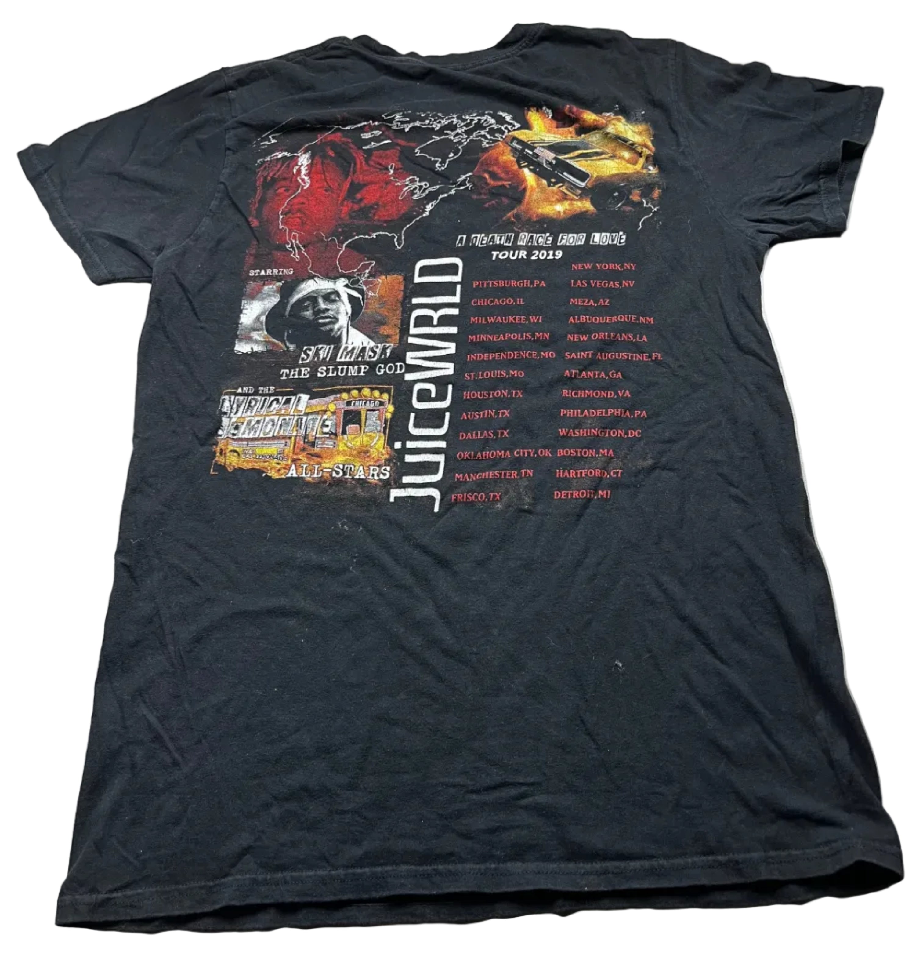Vintage 2019 Juice WRLD Death Race For Love Tour Shirt