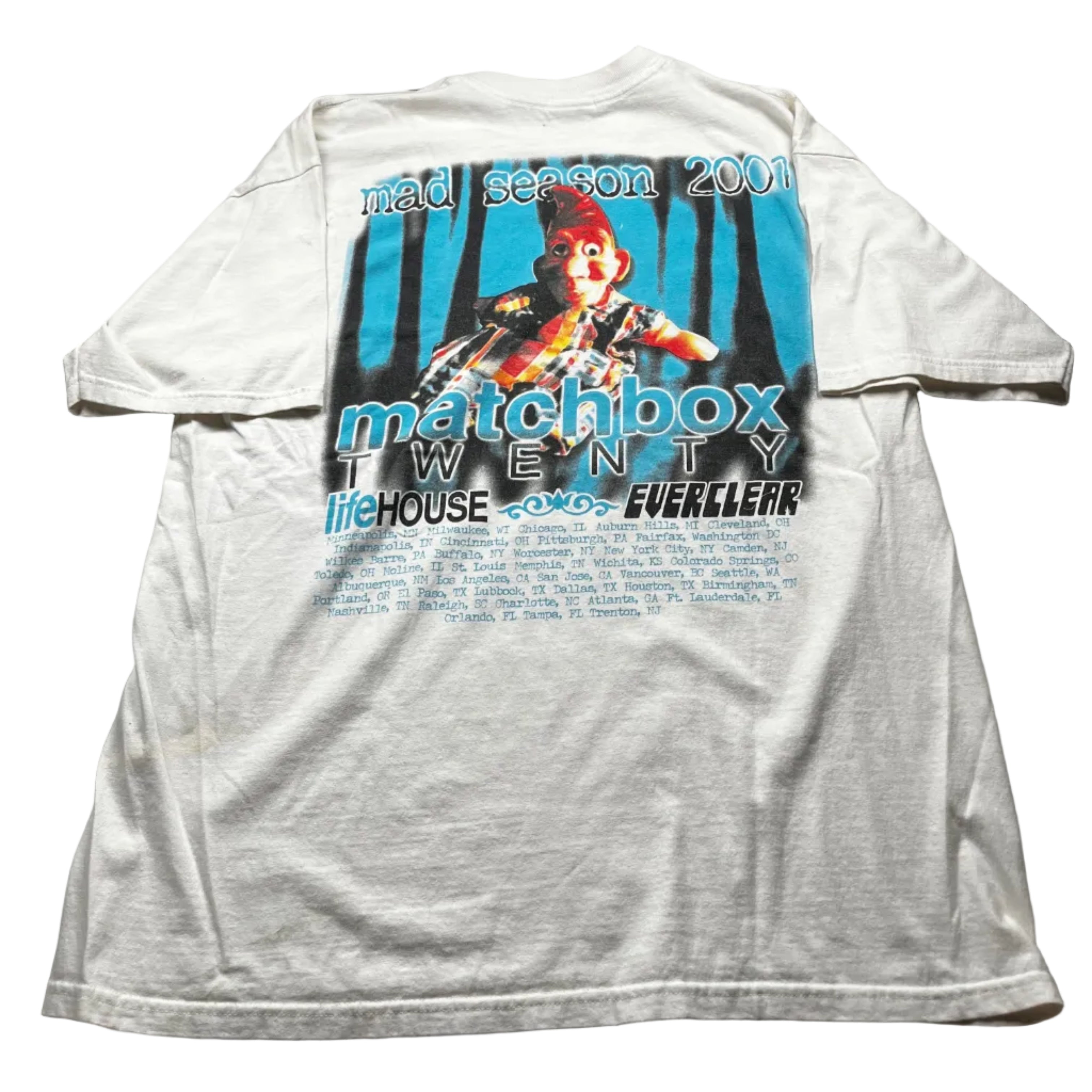 Vintage 2001 Matchbox Twenty Mad Season Tour Shirt
