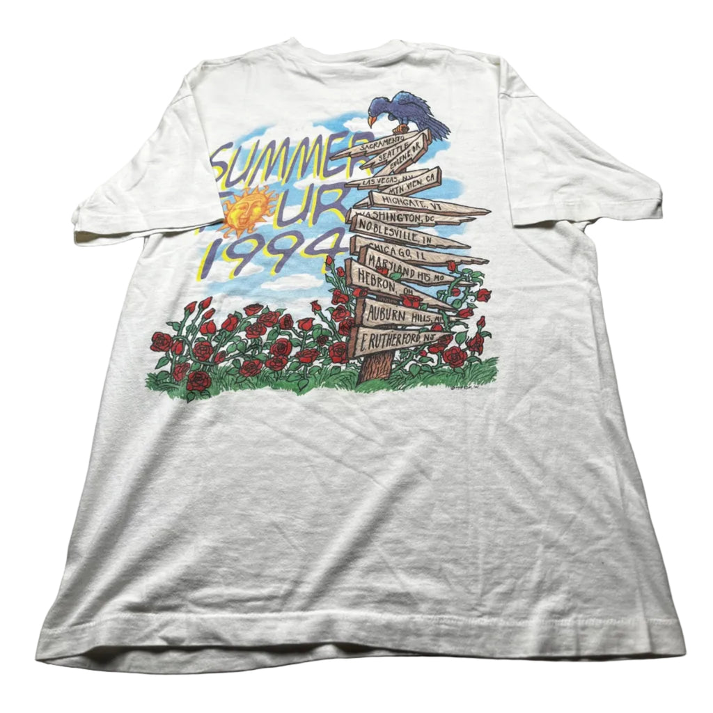 Vintage Grateful Dead On The Road Again T-Shirt White