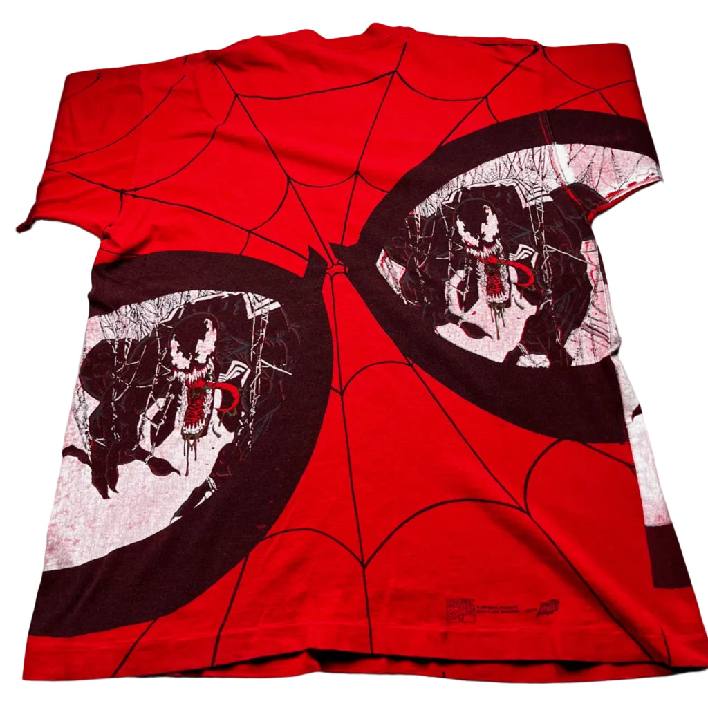 Vintage 1993 Marvel Spider-Man Venom All Over Print T-Shirt