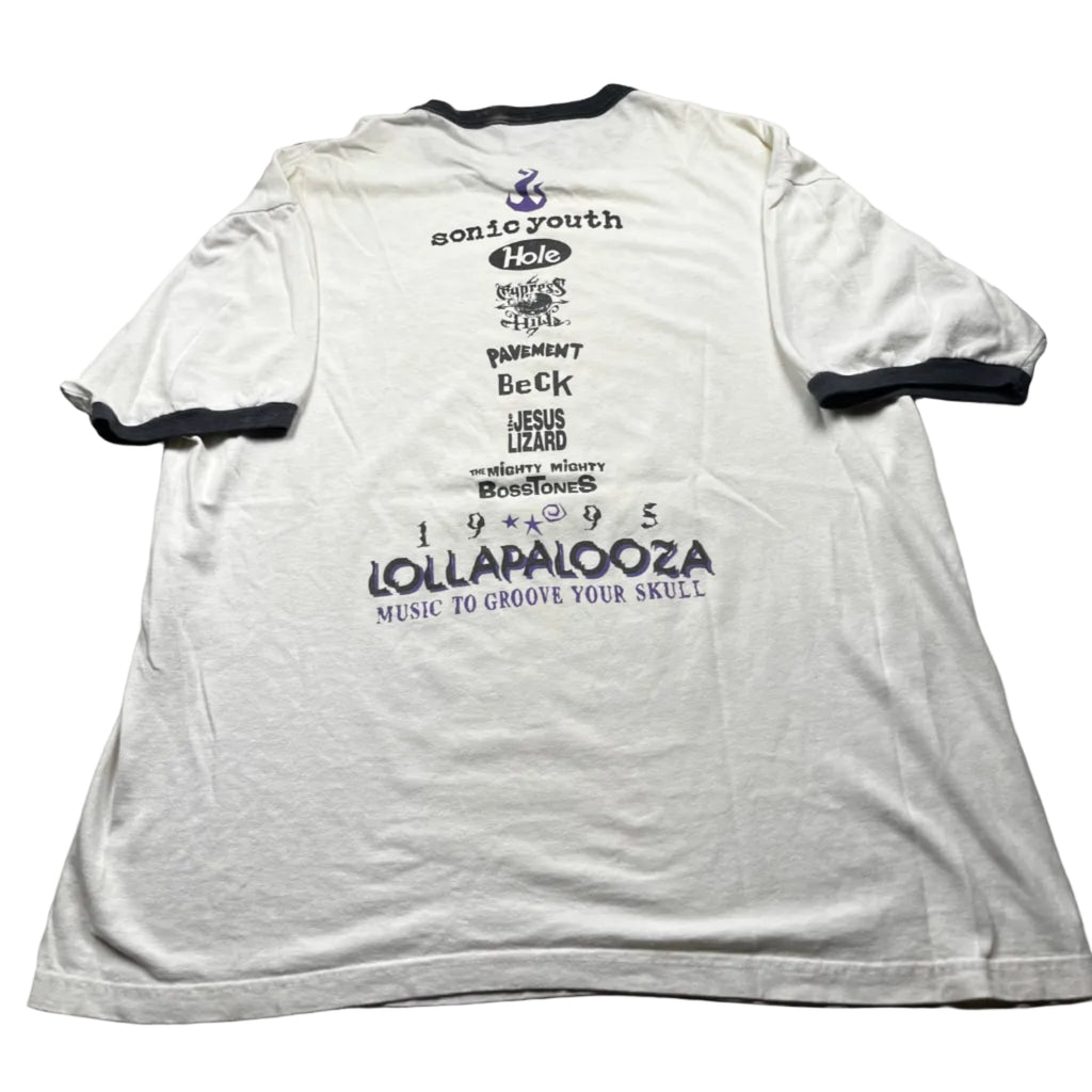 Vintage 1995 Lollapalooza Alternative Music Festival Ringer T-Shirt
