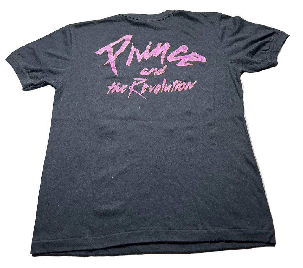 Vintage Prince and the Revolution Purple Rain Era Graphic T-Shirt Black
