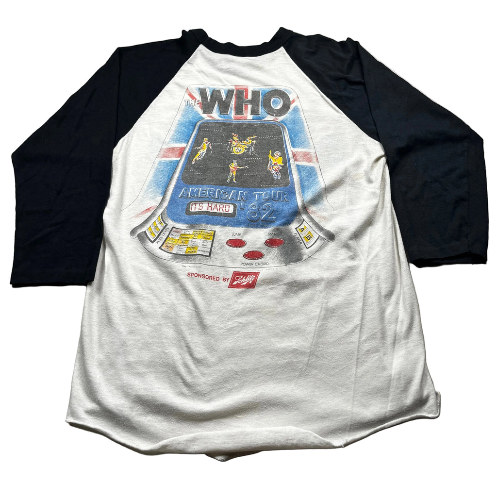 Vintage 1982 The Who American Tour Raglan Baseball Tee