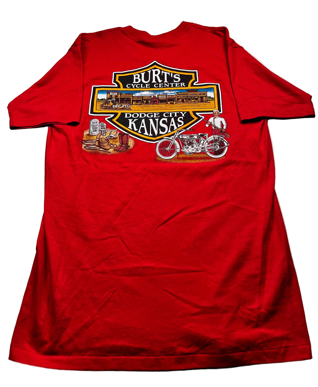 Vintage Harley-Davidson American Pride Graphic T-Shirt Red