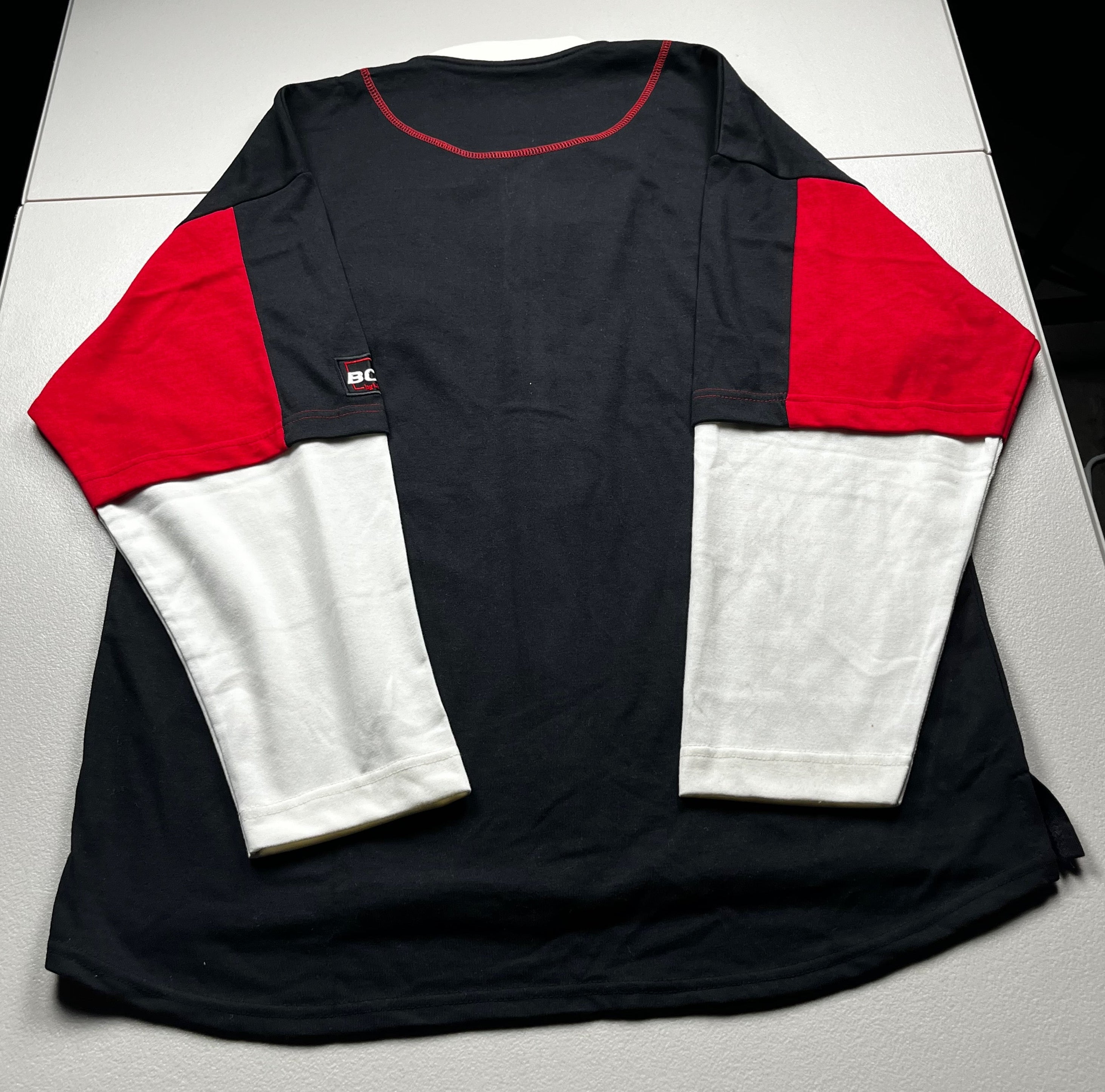 Vintage Boss Jeans Colorblock Baseball Jersey Shirt