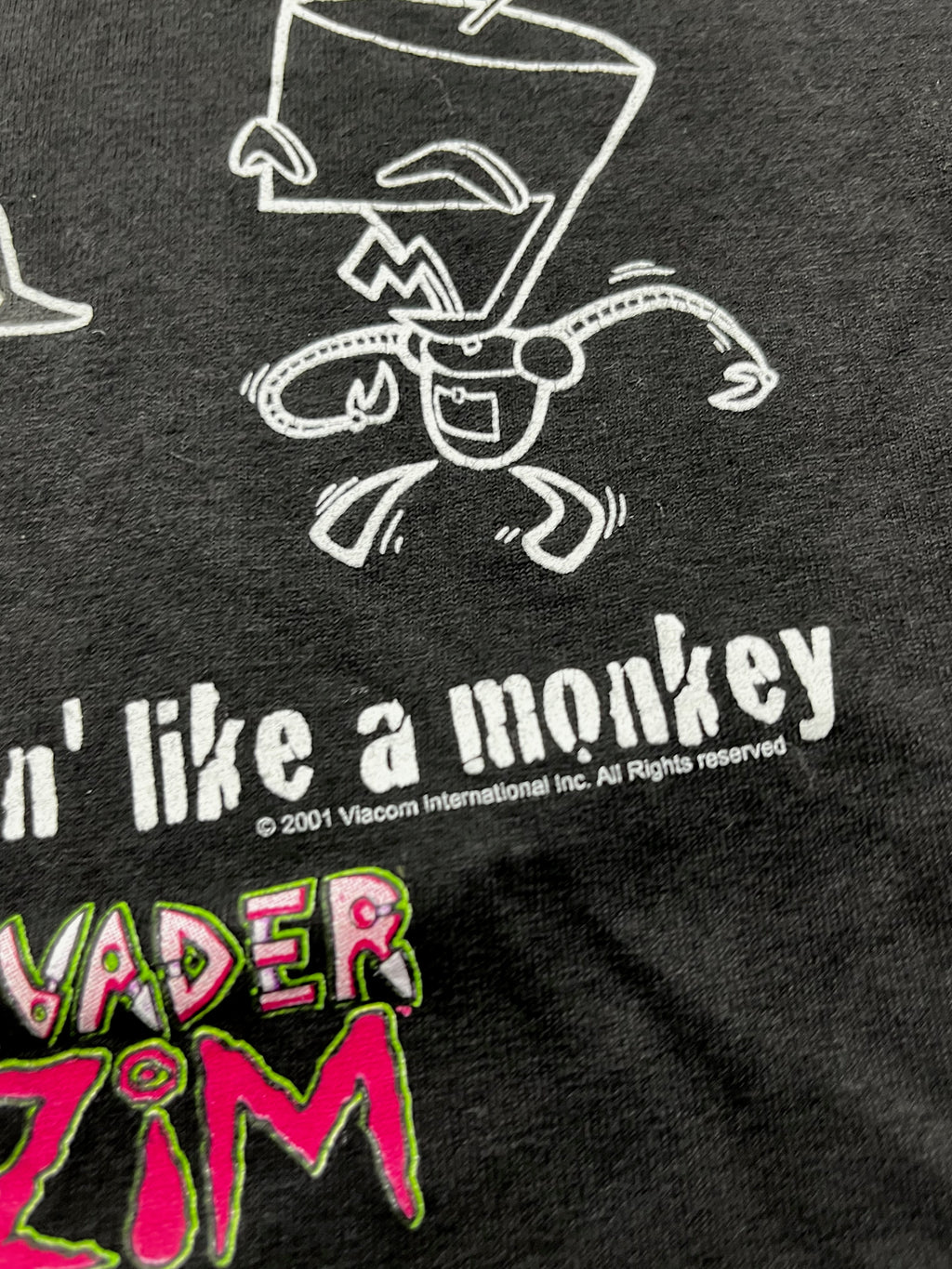 Vintage 2001 Invader Zim I'm Dancin' Like A Monkey Shirt