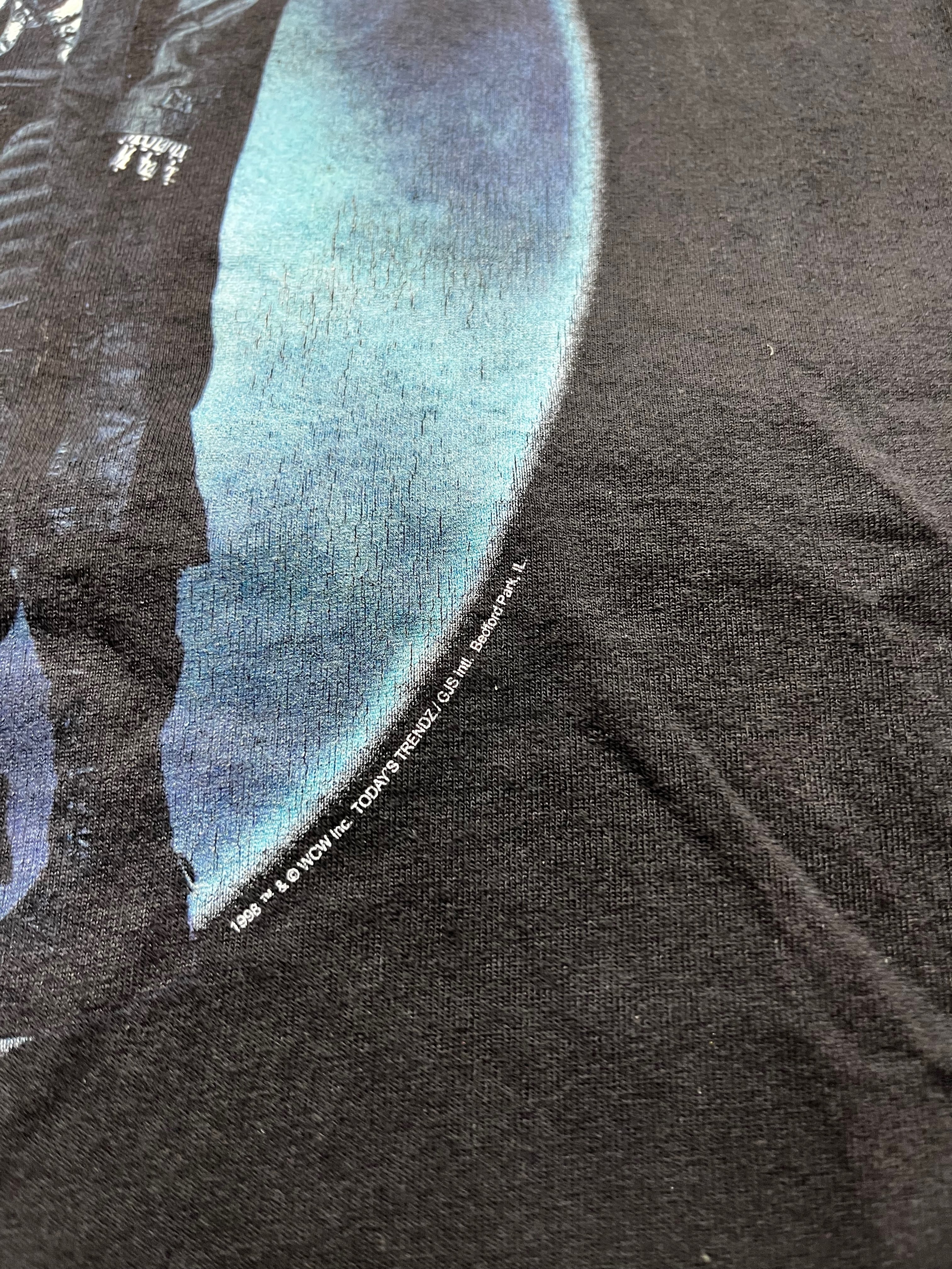 Vintage WCW Sting Wrestling Graphic T-Shirt Black