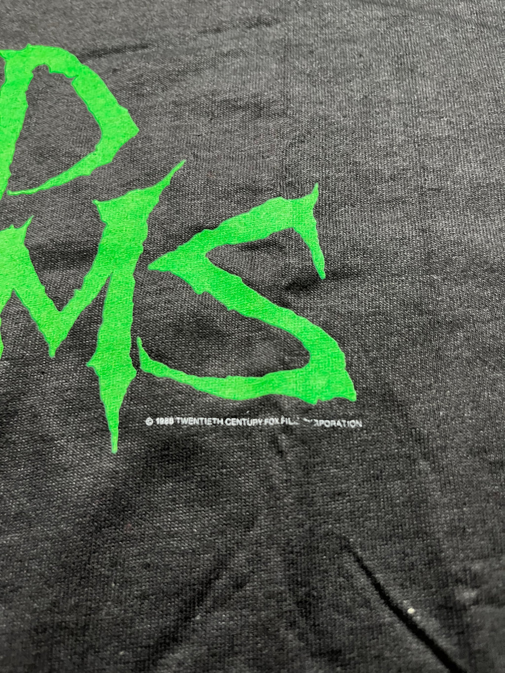 Vintage Fruit of the Loom Bad Dreams Graphic T-Shirt Charcoal