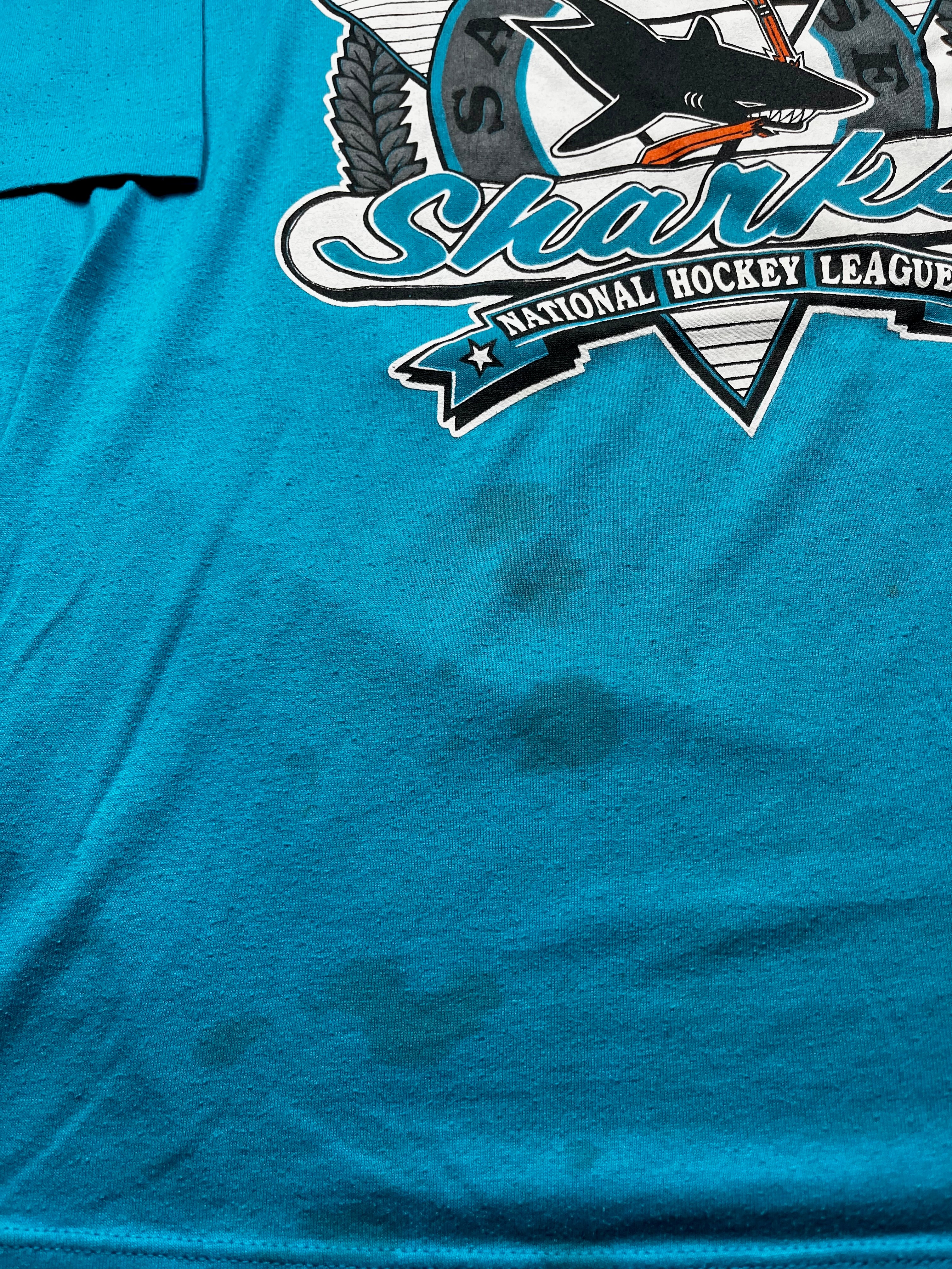 Vintage San Jose Sharks National Hockey League T-Shirt Teal