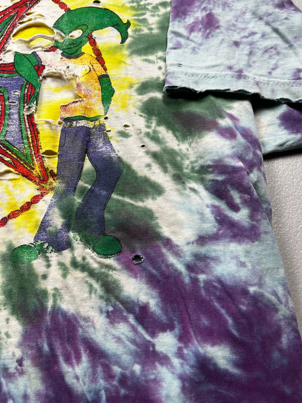 Vintage Phish 1999 Fall Tour Pollock Alien Graphic T-Shirt Tie Dye