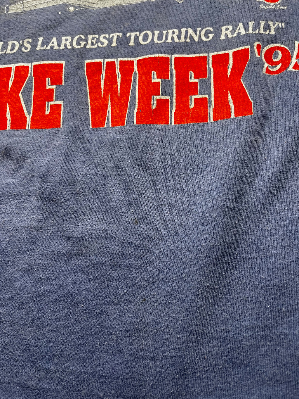 Vintage 1995 Americade Bike Week Motorcycle Graphic T-Shirt