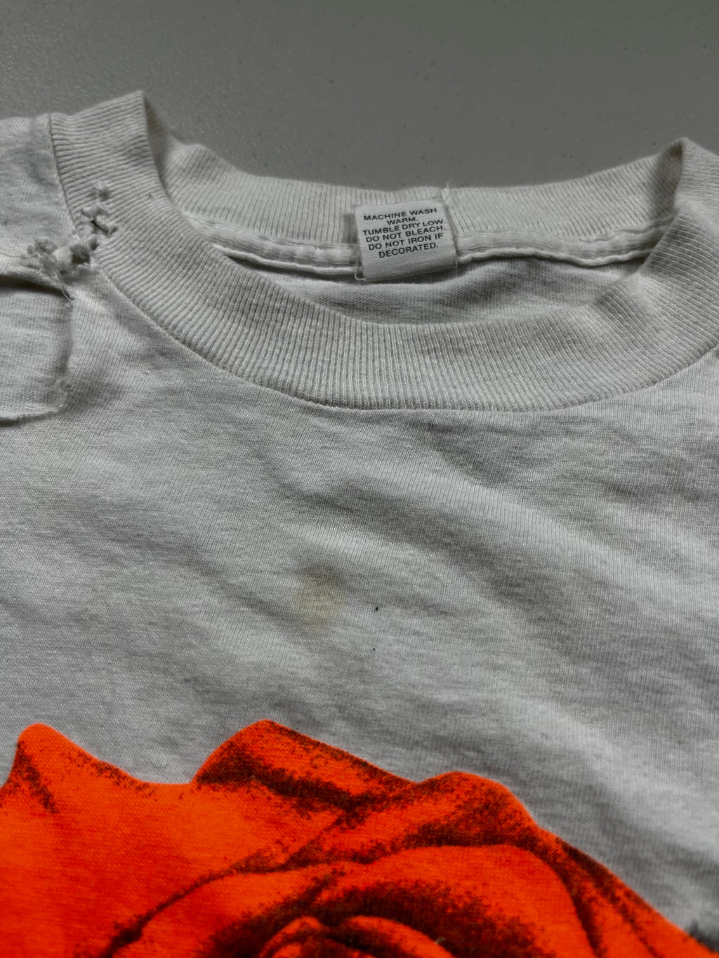 Vintage Orange Rose Graphic T-shirt