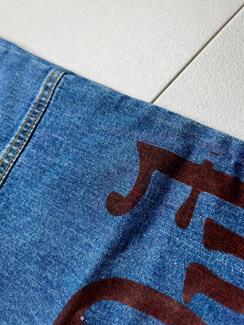 Vintage Von Dutch Graffiti Logo Flared Jeans
