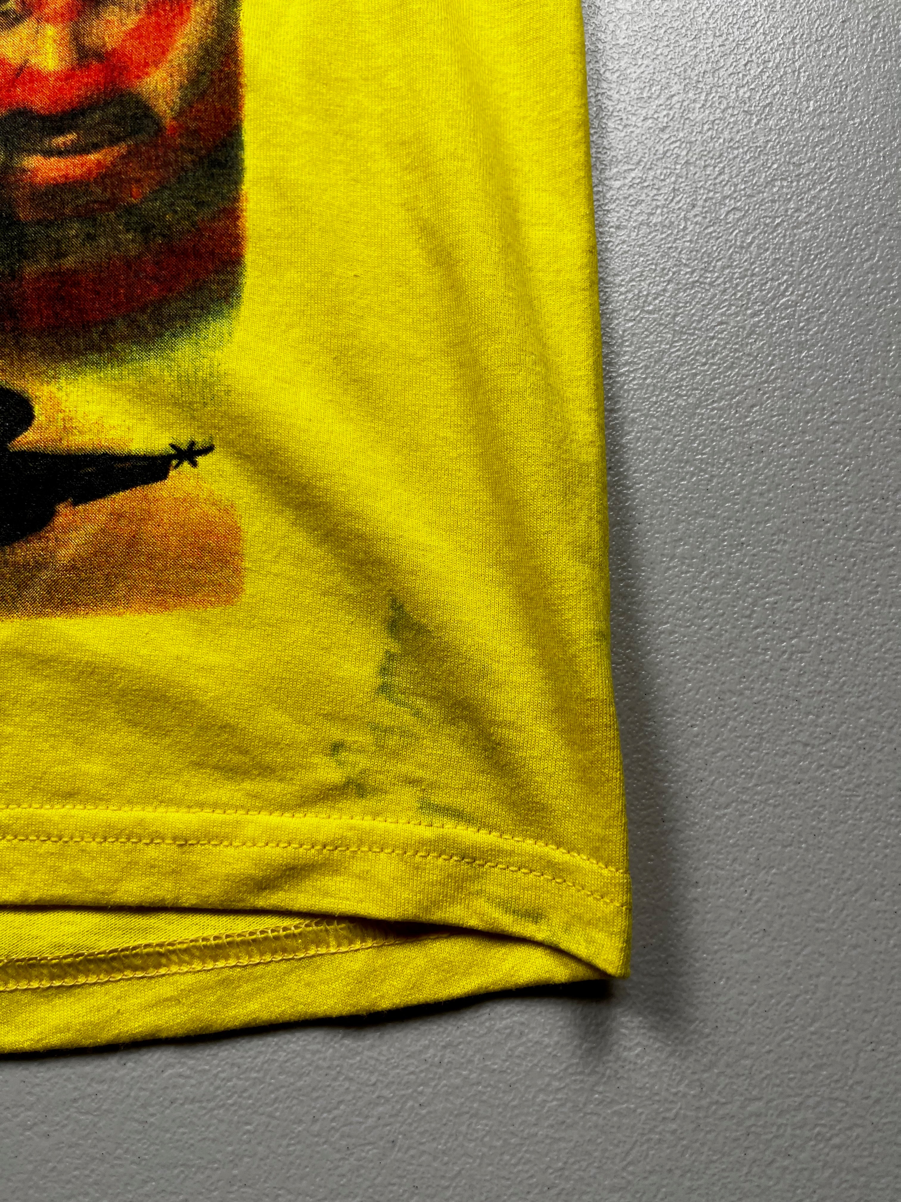 Vintage 9/11 Uncle Sam Osama Bin Laden T-Shirt Yellow