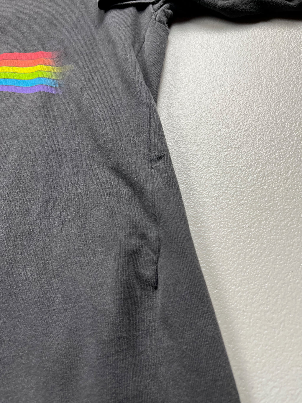 Vintage Pink Floyd The Dark Side of the Moon Prism Graphic T-Shirt Faded Black